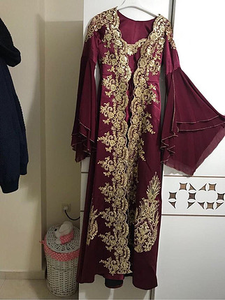 Bordo kaftan kınalık 