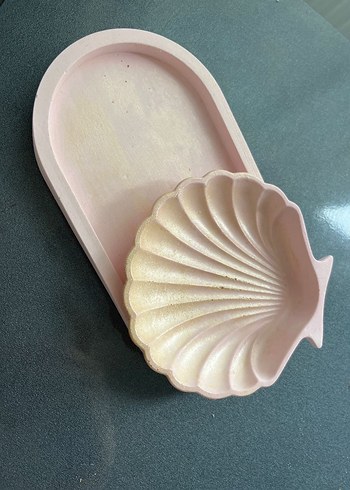 Pembe Deniz Kabuğu takı tabağı