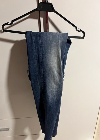 26 Beden lacivert Renk Kadın Lacivert Denim Pantolon Mavi Gold