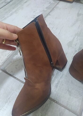 36 Beden Kadın süet topuklu bot