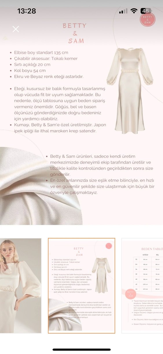 Bej Uzun Drapeli Kadın Elbise - Görsel 3