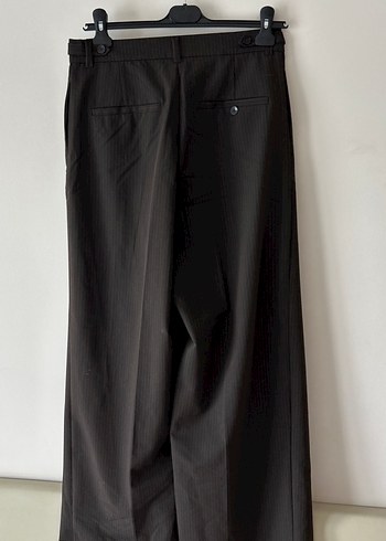 Zara Zara Siyah Pilili Kadın Kumaş Pantolon