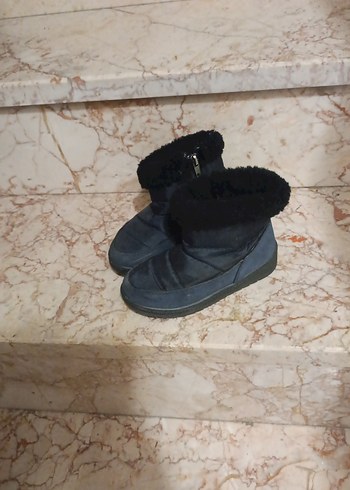 Kürklü Lacivert çocuk  Bot kız erkek çocuk uygun - Görsel 2