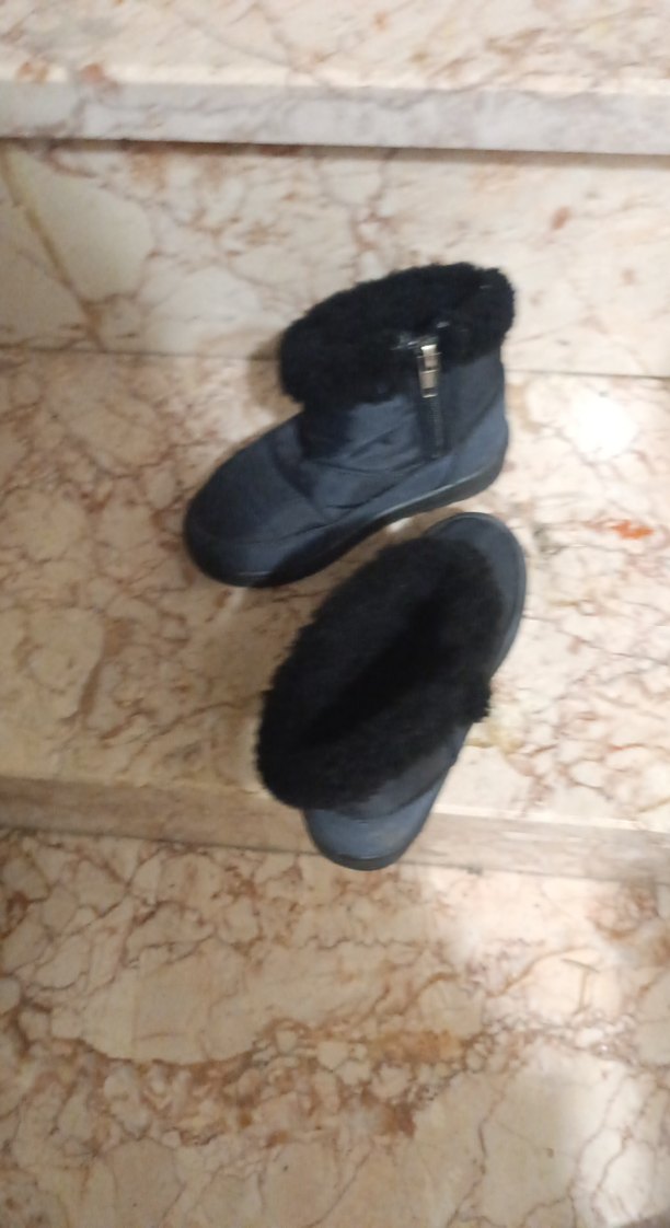 Kürklü Lacivert çocuk  Bot kız erkek çocuk uygun - Görsel 4