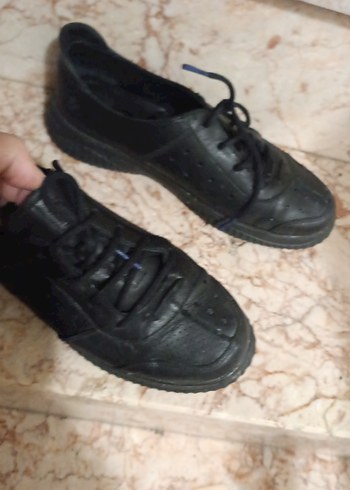 Siyah Bağcıklı bayan Günlük Ayakkabı - Görsel 2