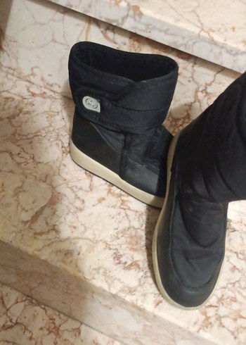 Siyah kız Çocuk Botu, Cırtlı, Kauçuk - Görsel 3