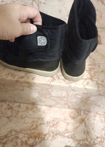 Siyah kız Çocuk Botu, Cırtlı, Kauçuk - Görsel 4