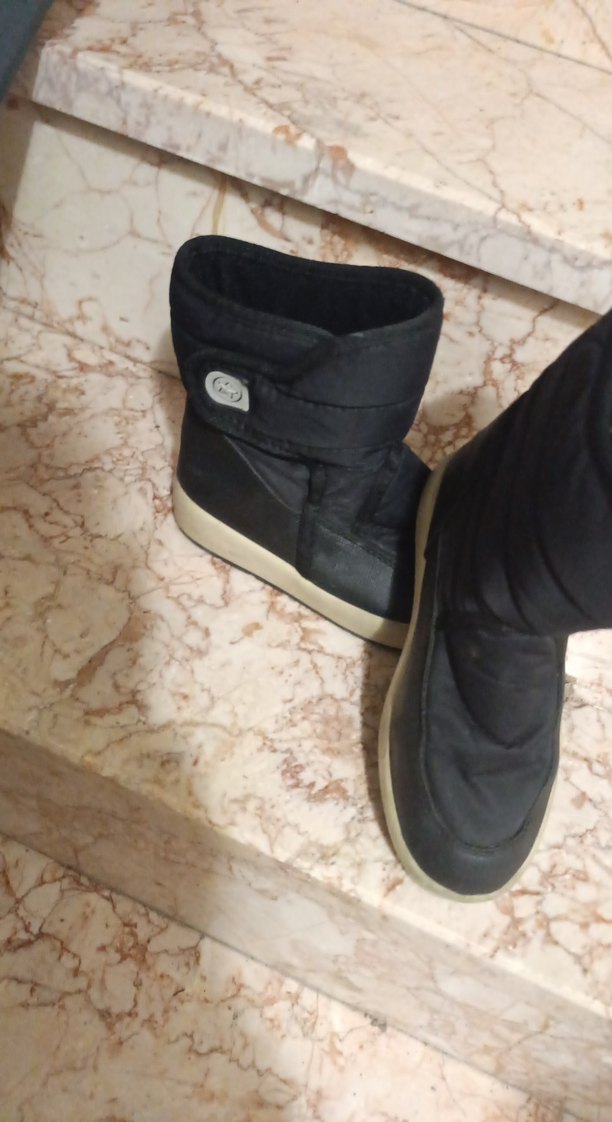 Siyah kız Çocuk Botu, Cırtlı, Kauçuk - Görsel 3