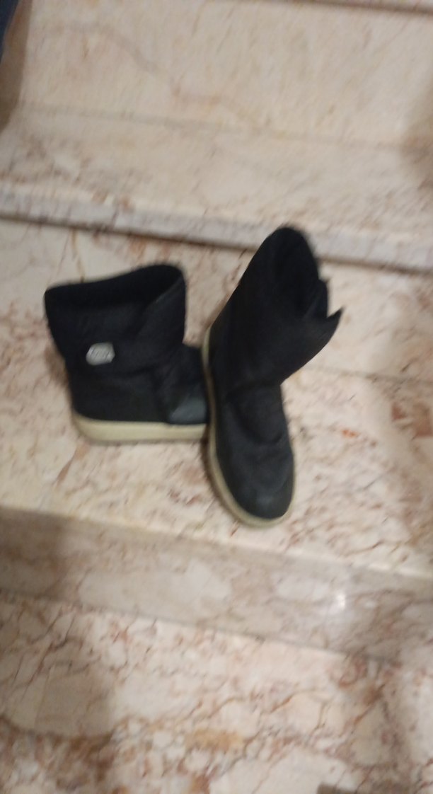 Siyah kız Çocuk Botu, Cırtlı, Kauçuk - Görsel 2