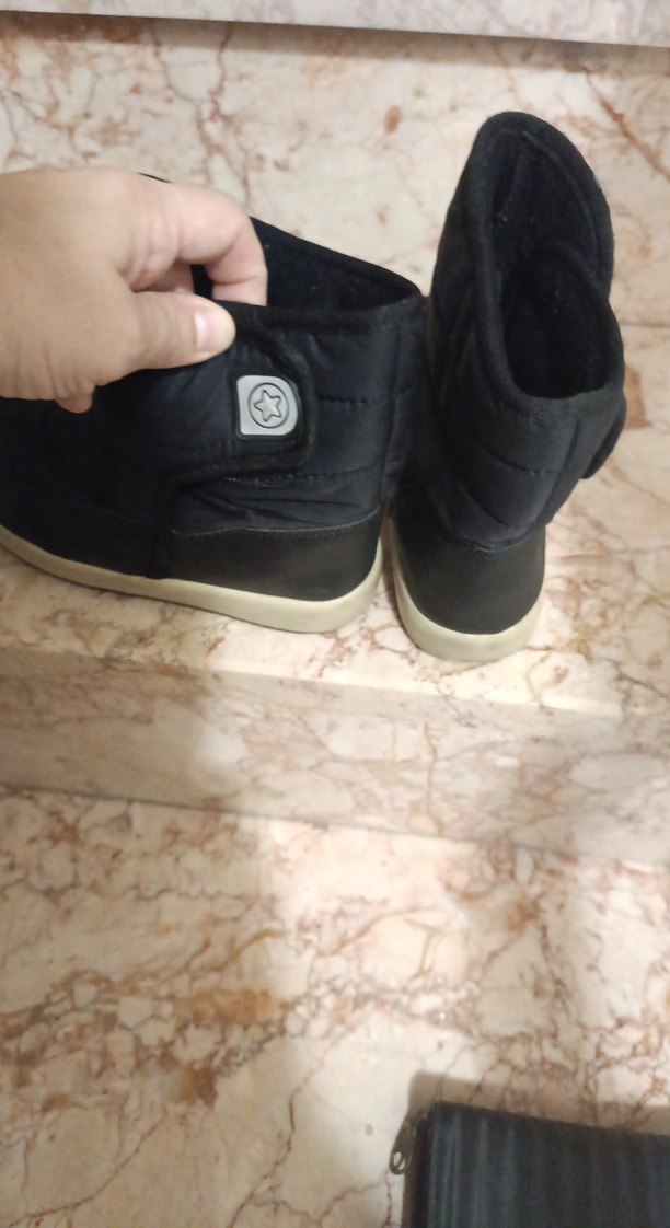 Siyah kız Çocuk Botu, Cırtlı, Kauçuk - Görsel 4