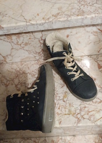 Gri Kürklü Kız Çocuk Botları - Görsel 3