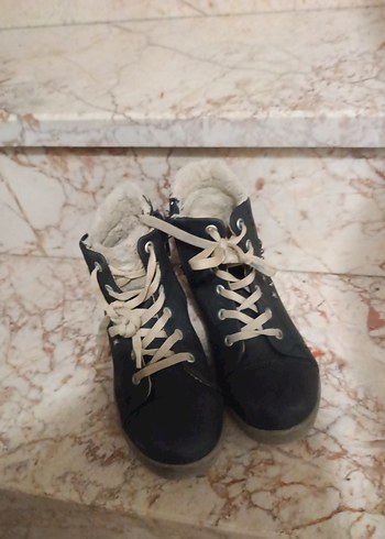 Gri Kürklü Kız Çocuk Botları - Görsel 2