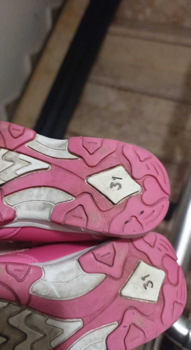 Kız Çocuk Pembe Spor Ayakkabı Velcro - Görsel 3