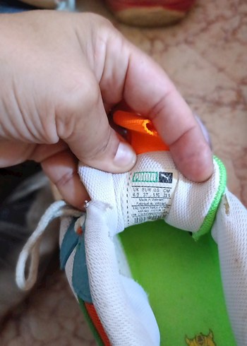 37 Beden çeşitli Renk Puma Kadın Bağcıklı Renkli Tie-Dye Spor Ayakkabı