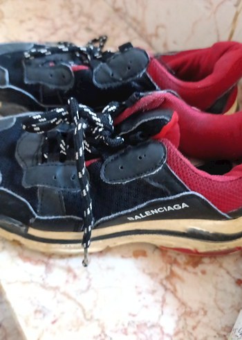 Balenciaga Kırmızı Siyah Kadın Spor Ayakkabı