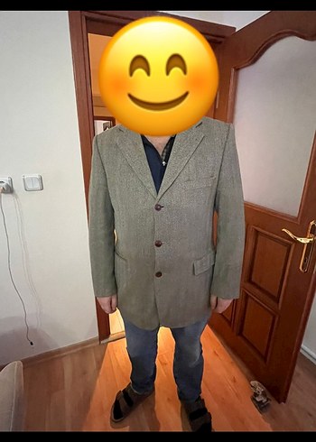 Gri Erkek Kruvaze Ceket - Görsel 2