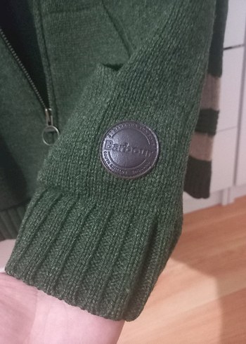 Yeşil Örgü Erkek Yün Hırka - Görsel 4