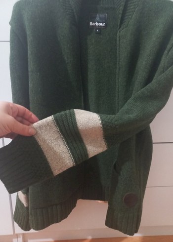 Yeşil Örgü Erkek Yün Hırka - Görsel 3