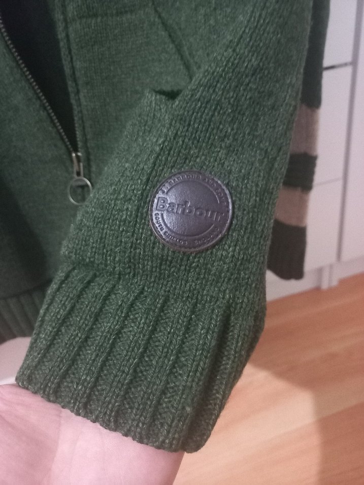 Yeşil Örgü Erkek Yün Hırka - Görsel 4