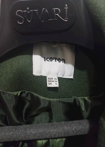 Yeşil Kadın Midi Yün Kaban - Görsel 3