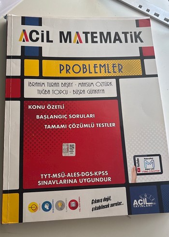 Acil Matematik Problemler ve Geometri TYT-AYT Kitapları
