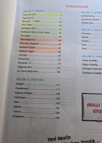 Beden Renk Acil Matematik Problemler ve Geometri TYT-AYT Kitapları