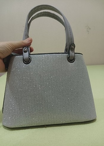 Gri Minimalist Kadın El Çantası - Görsel 4