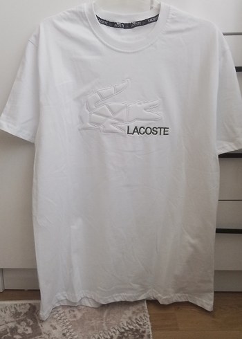 Lacoste Beyaz Erkek Spor Tişört
