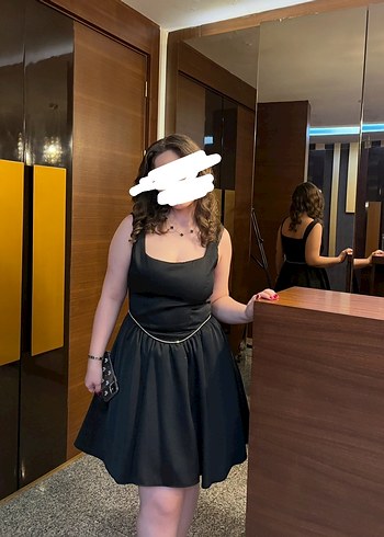 Siyah Midi Elbise