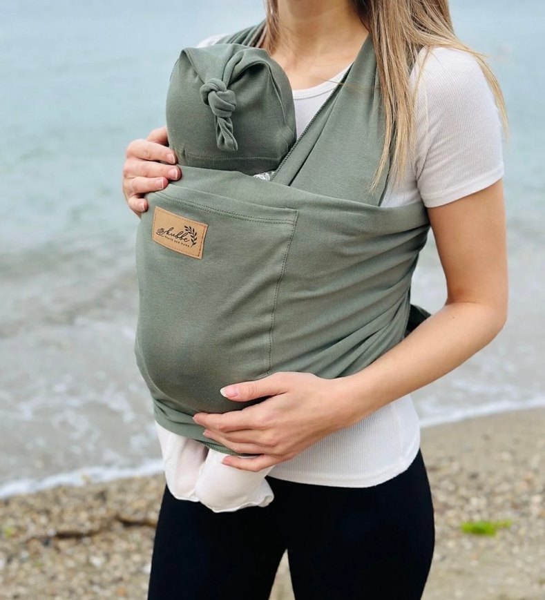 Yeşil Bebek Kanguru Sling - Görsel 2