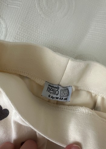 Kız Çocuk Siyah Kalp Desenli Pamuklu Tayt - Görsel 2