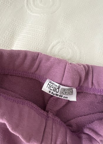 Mor Nakışlı Kız Çocuk Rahat Tayt - Görsel 2