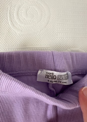 Kız Çocuk Lila Fırfırlı İspanyol  Tayt - Görsel 2