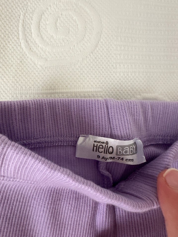 Kız Çocuk Lila Fırfırlı İspanyol  Tayt - Görsel 2