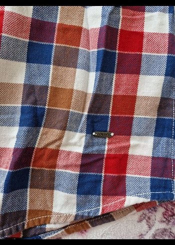 Düğmeli Çok Renkli erkek
 Pamuk Gömlek - Görsel 3