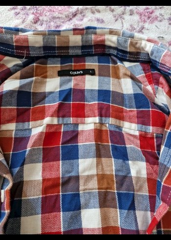 Düğmeli Çok Renkli erkek
 Pamuk Gömlek - Görsel 2