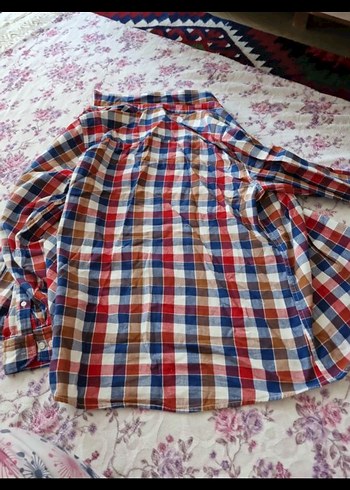 Düğmeli Çok Renkli erkek
 Pamuk Gömlek - Görsel 4