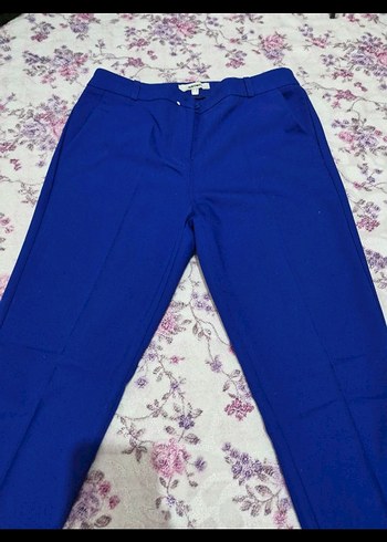 Mavi Pilili Kadın Kumaş Pantolon - Görsel 5