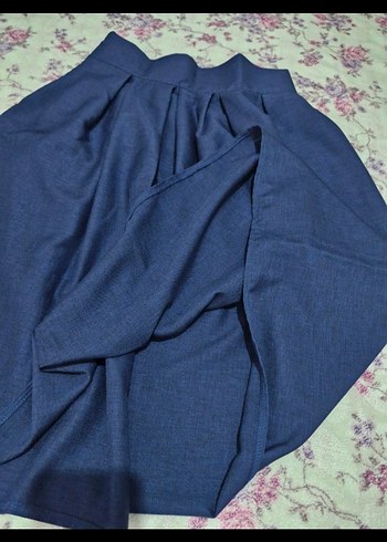 lacivert Bohem  Etek - Görsel 3