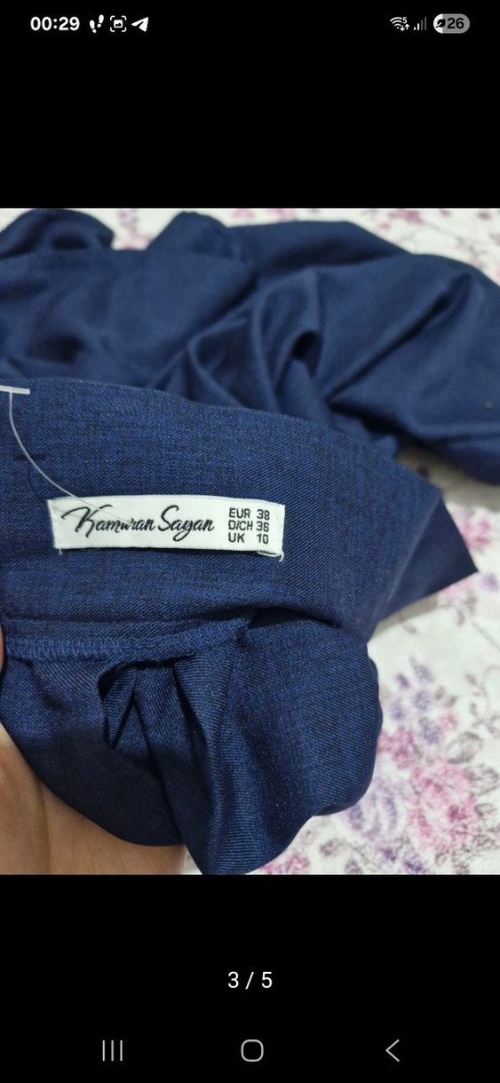 lacivert Bohem  Etek - Görsel 4