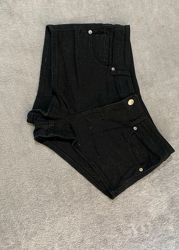 Siyah Kadın MiniŞort - Görsel 4