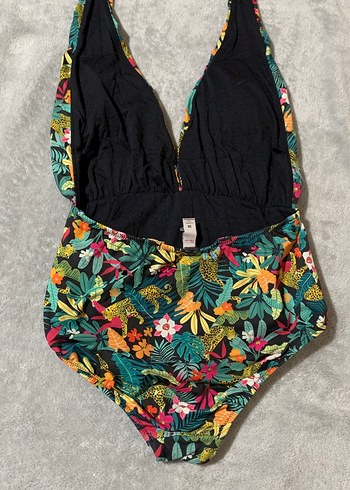 Bohem Çok Renkli Çiçekli Kadın Mayo - Görsel 3