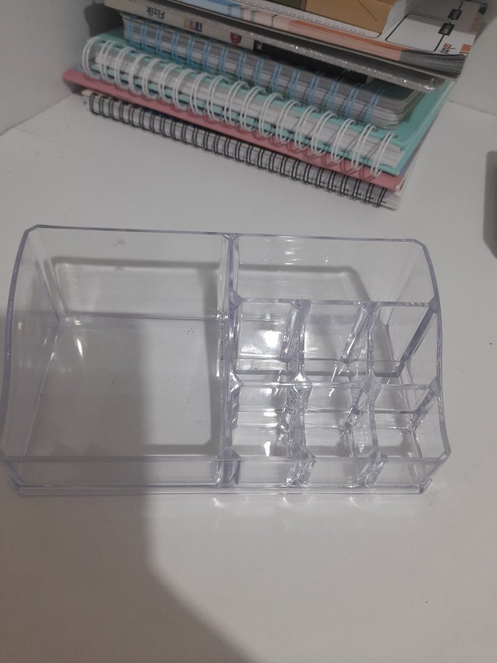 Beyaz Şeffaf Makyaj Organizeri - Görsel 2