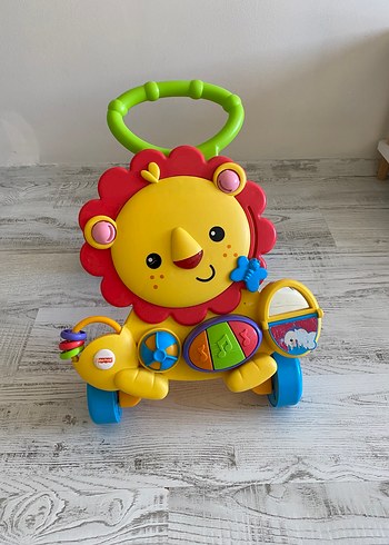 Renkli Aslan Desenli Bebek Yürüteci