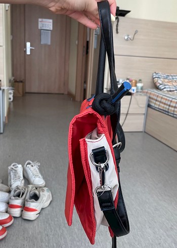  Beden Kırmızı Baskılı Spor Kadın Çanta