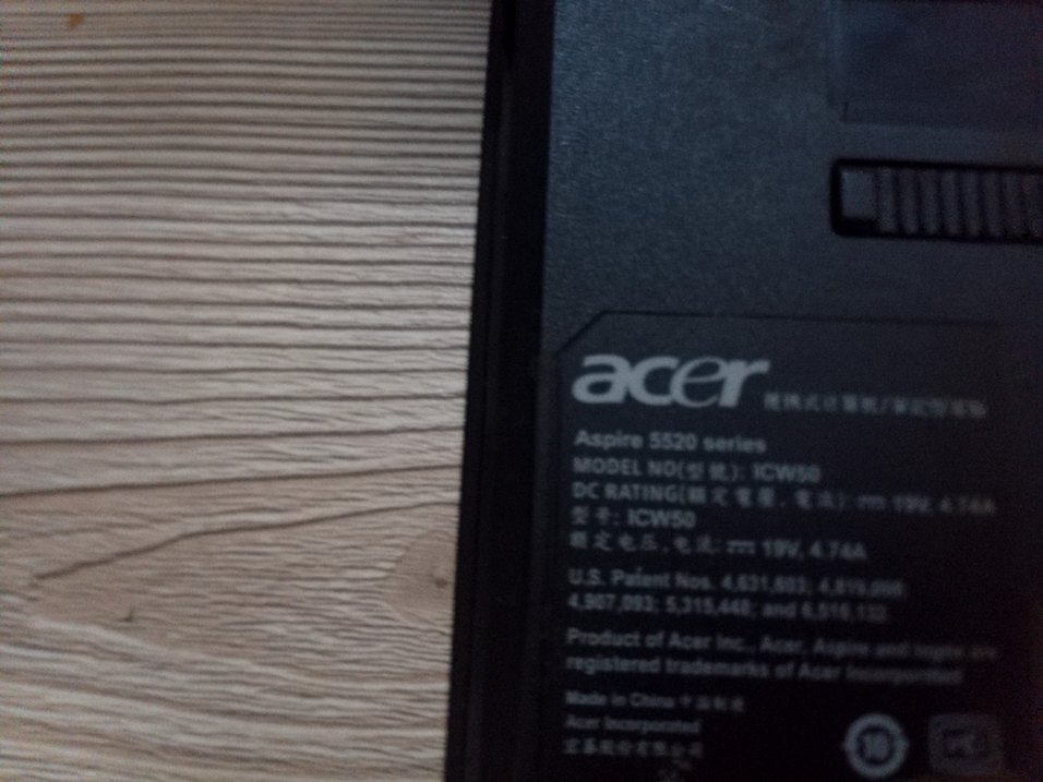 Acer Aspire 5520G full alt kasa - Görsel 5