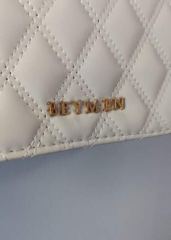 Beden beyaz Renk Zincir Detaylı Beyaz Deri Kadın Çanta