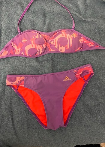 Adidas Mor Baskılı Strappy Mini Bikini