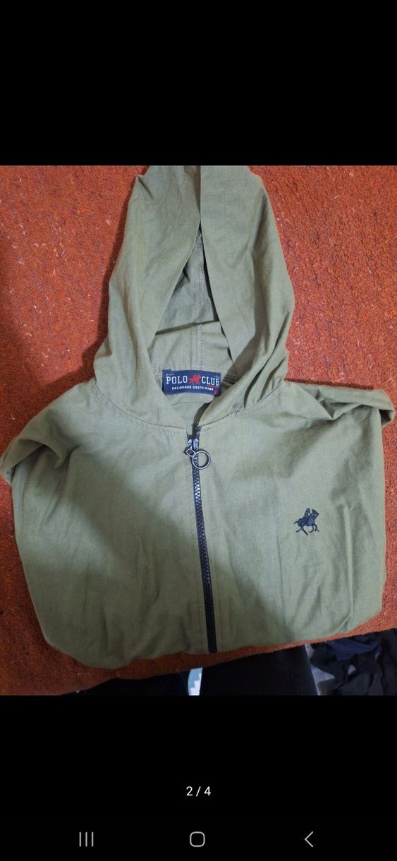 Kadın Yeşil Kapüşonlu Fermuarlı Ceket - Görsel 2