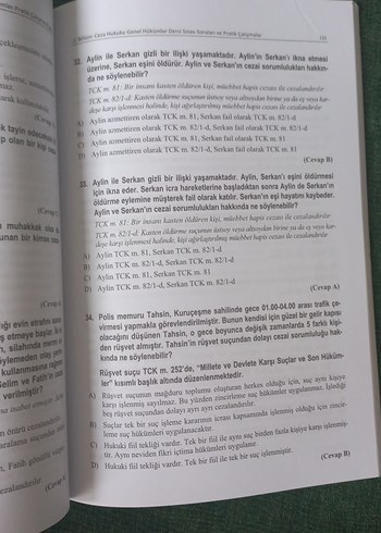 Beden Renk Ceza Hukuku Genel Hükümler Pratik Çalışma Kitabı